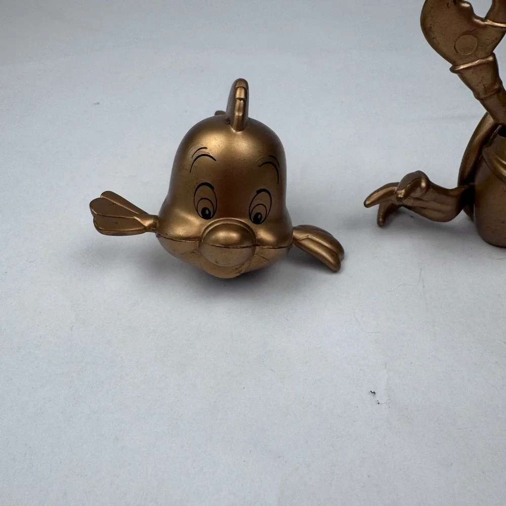 Little Mermaid Mcdonalds Happy Meal Toys Golden Sebastian Flounder & Minion